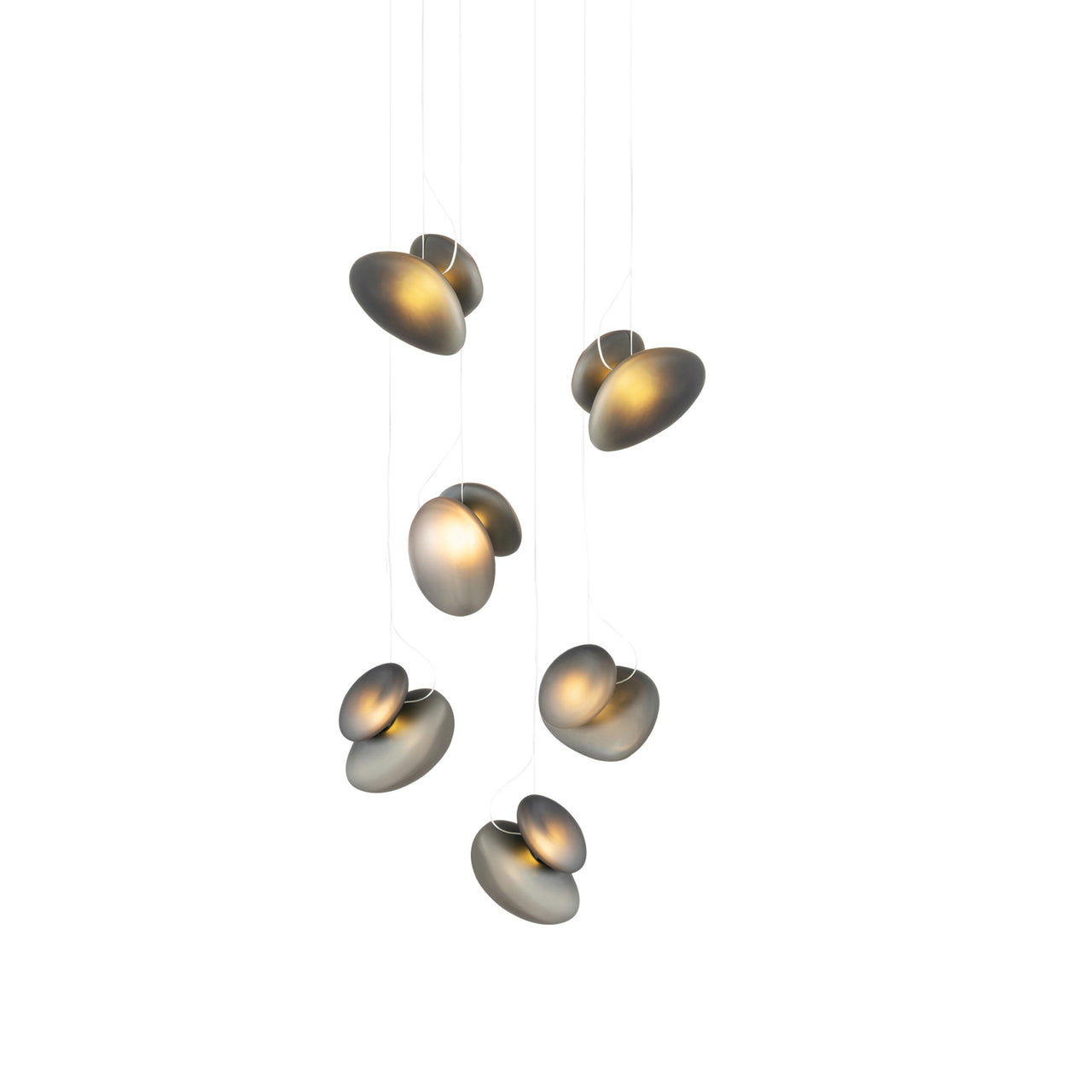 Pebble Chandelier 6: Cluster + Slate