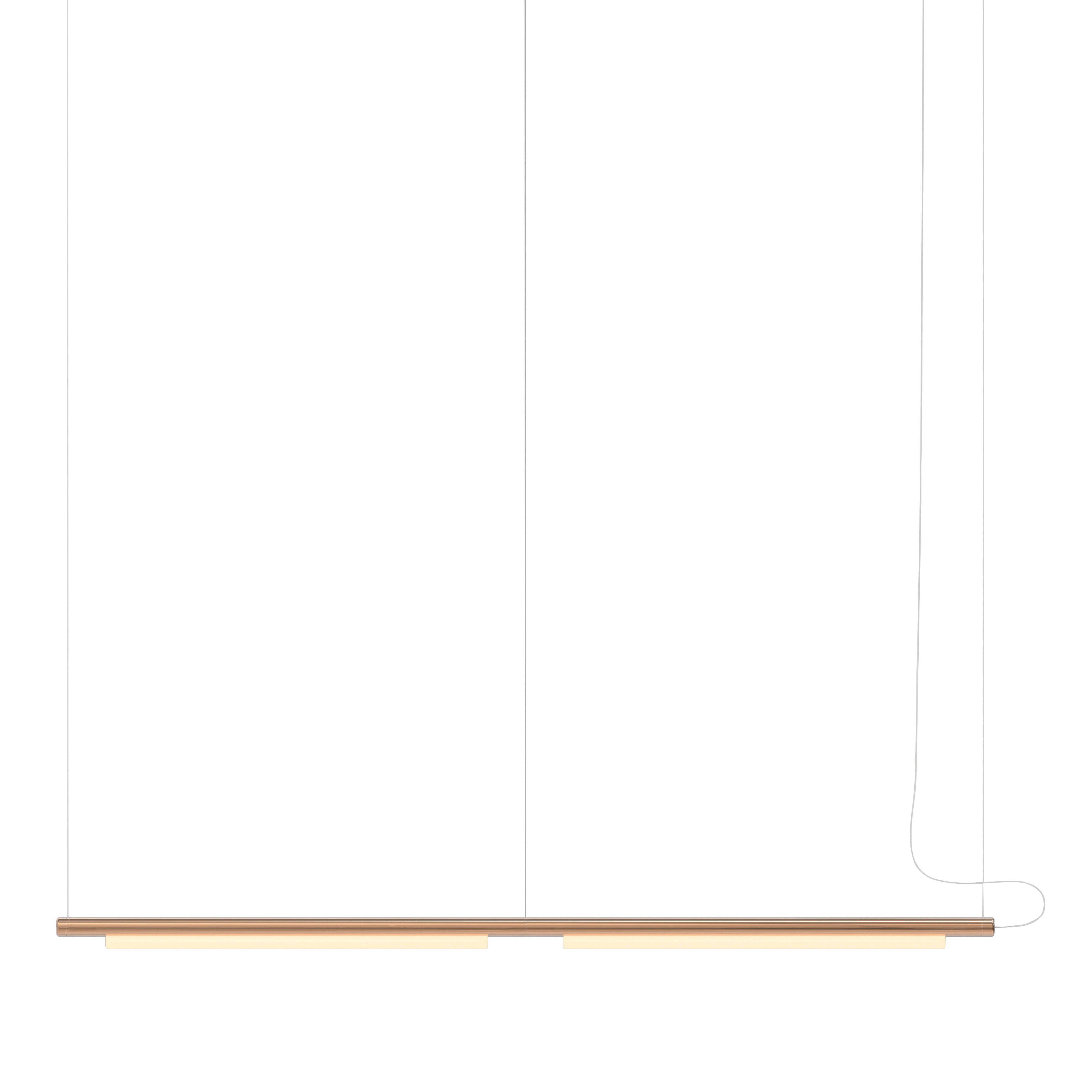 Pipeline 125.2 Linear Pendant Light: Copper