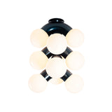 Vine Ceiling Light: Chrome + Vine 5 + Midnight Chrome