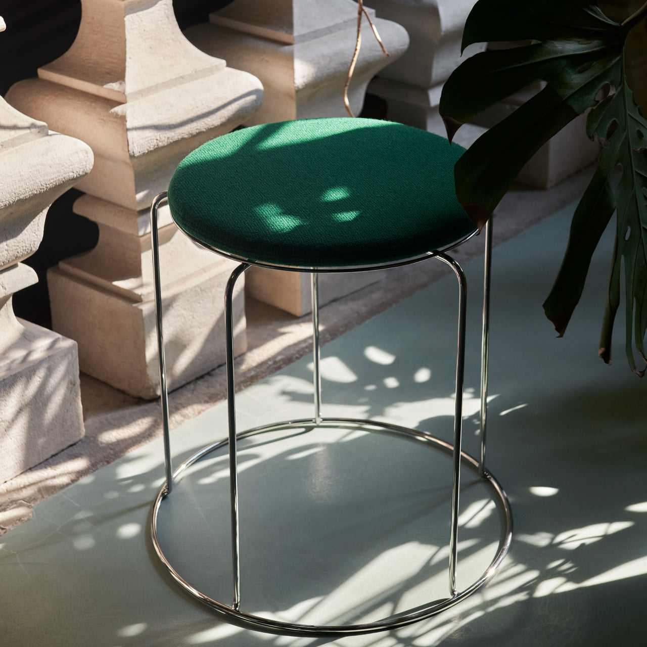 Wire Stool VP11: Upholstery