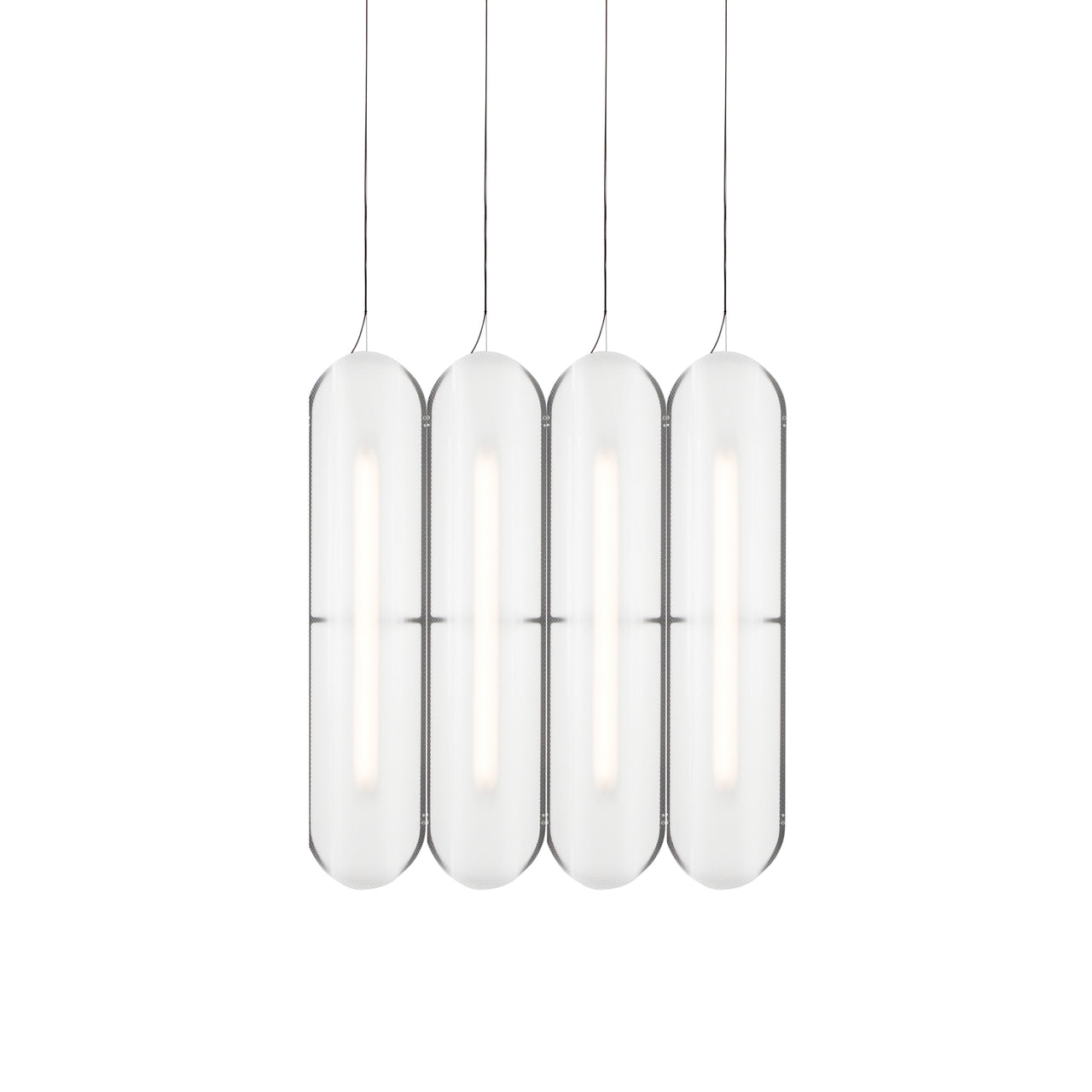 Vale System Pendant Light: Vertical + Side-to-Side + Vale 4 + Anthracite