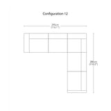 Arcade Modular Sofa: Configuration 12