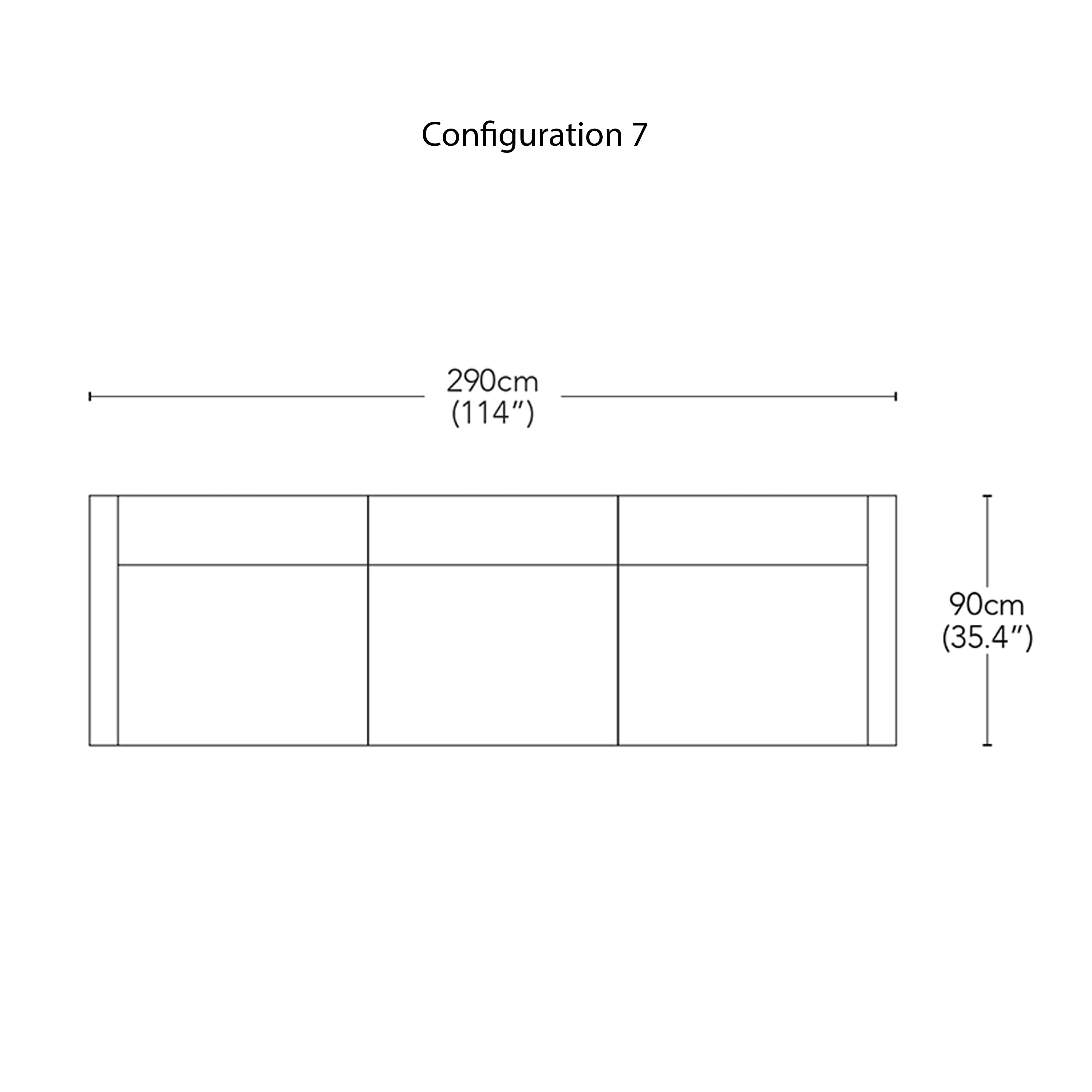 Arcade Modular Sofa: Configuration 7