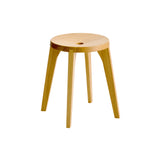 Dovetail Stool: Natural Oak + 4