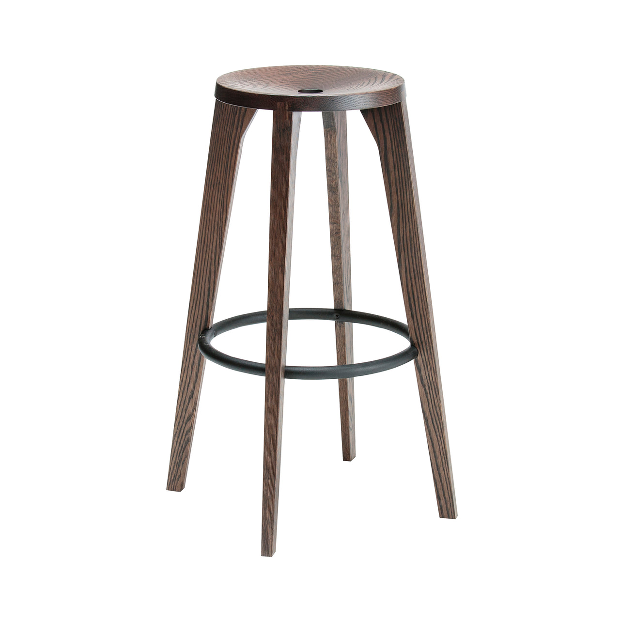 Dovetail Bar + Counter Stool: Bar + Smoke Oak