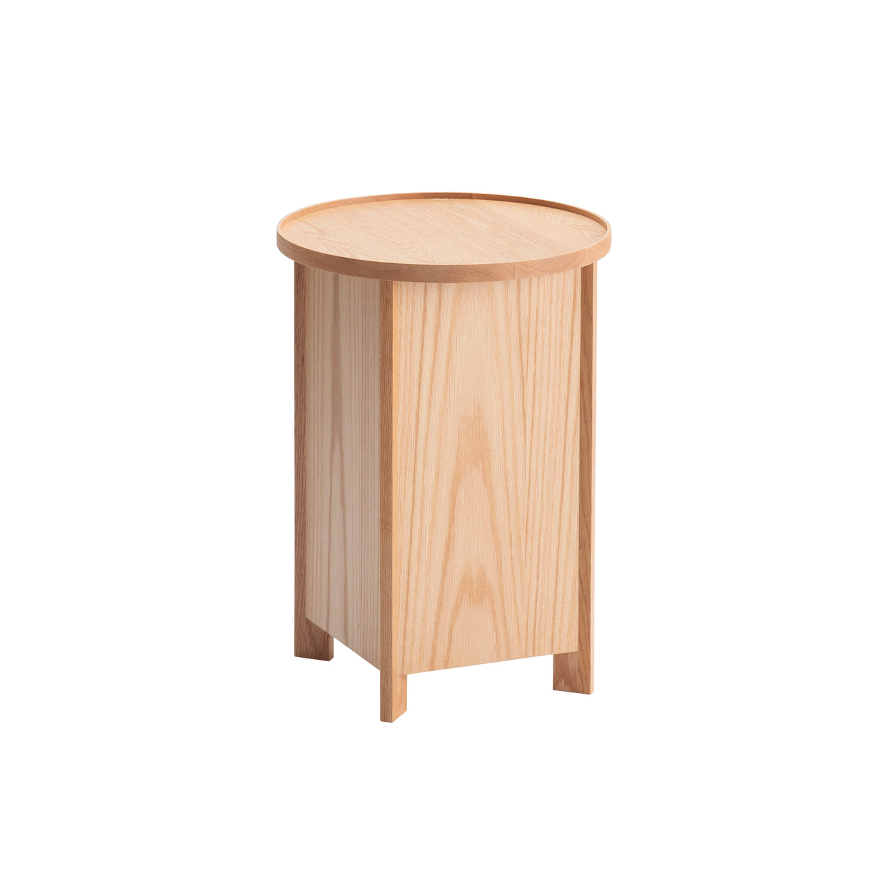 Sake Side Table: Natural Oak