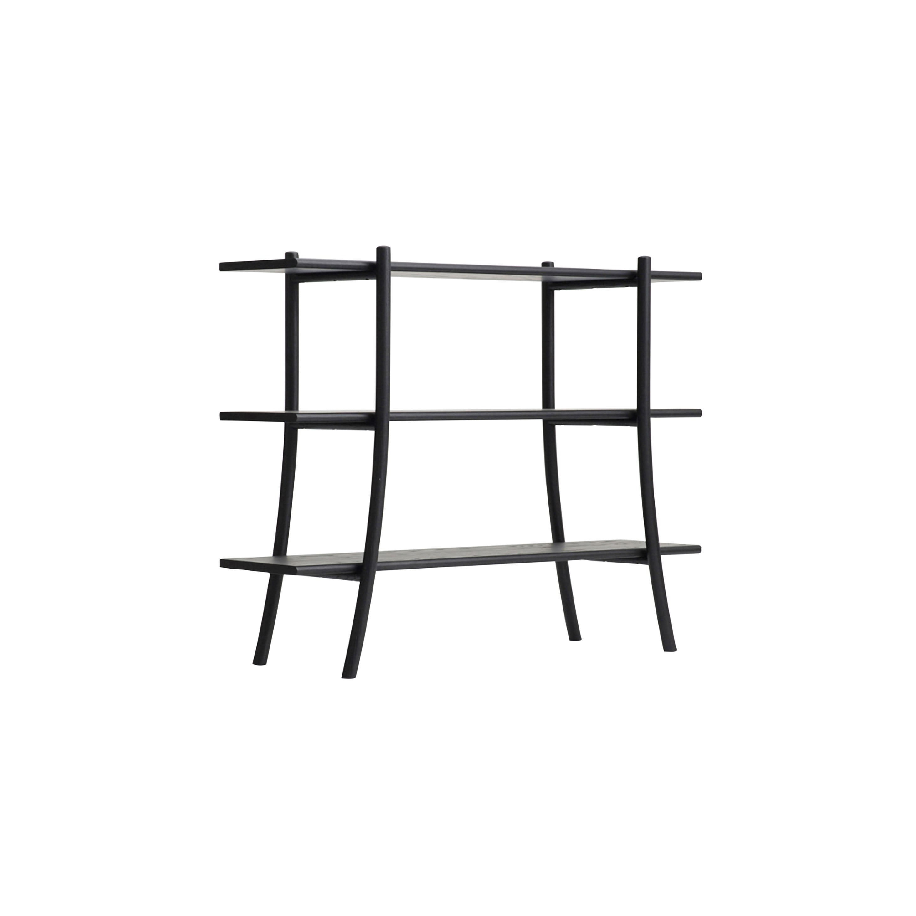 Skyladder Shelves: Low + Sumi Ash