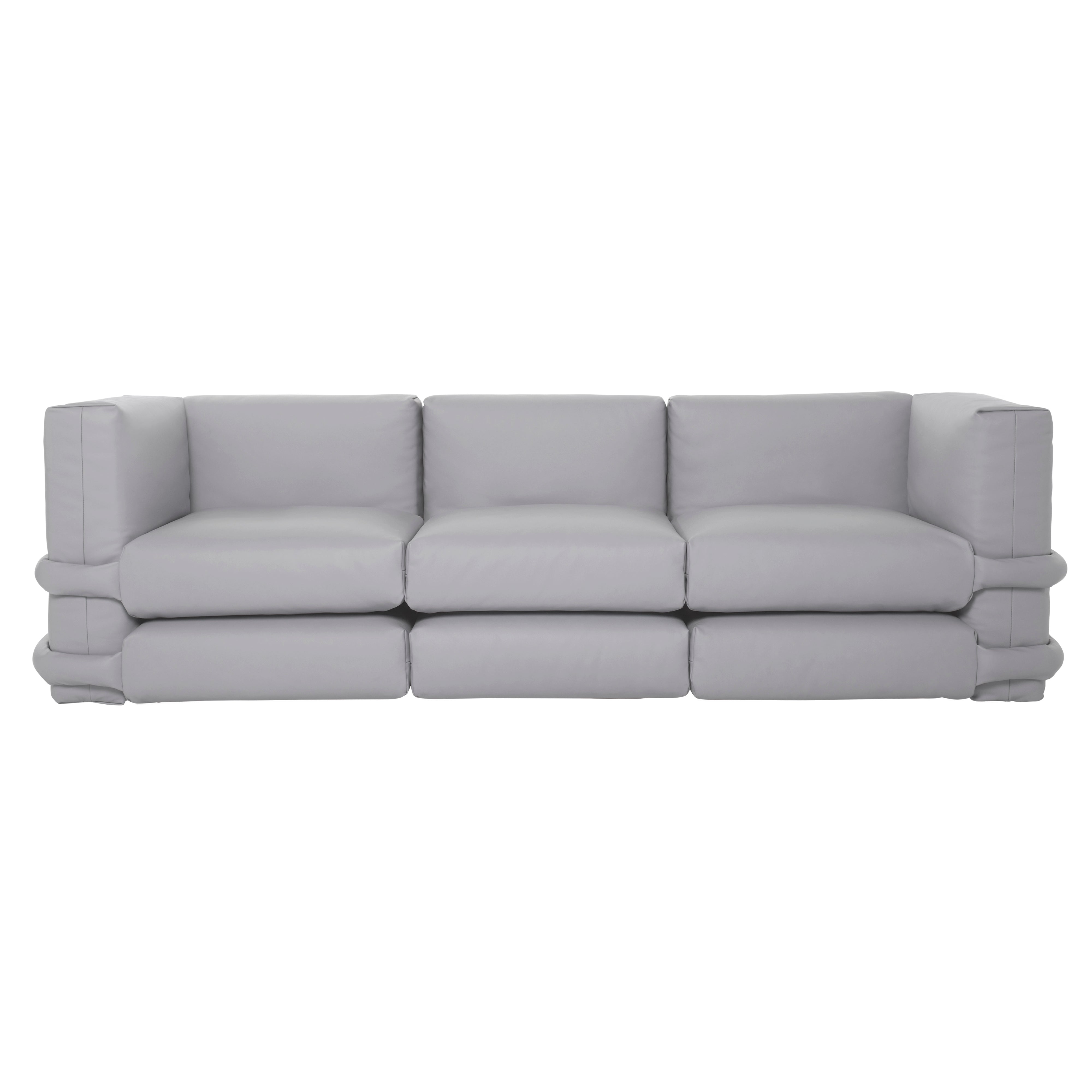 Pillow Modular Sofa: Configuration 3 + Florida Leather