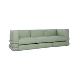 Pillow Modular Sofa: Leather + Configuration 3