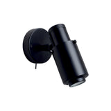 Biny Spot Wall Lamp: Black + With Switch