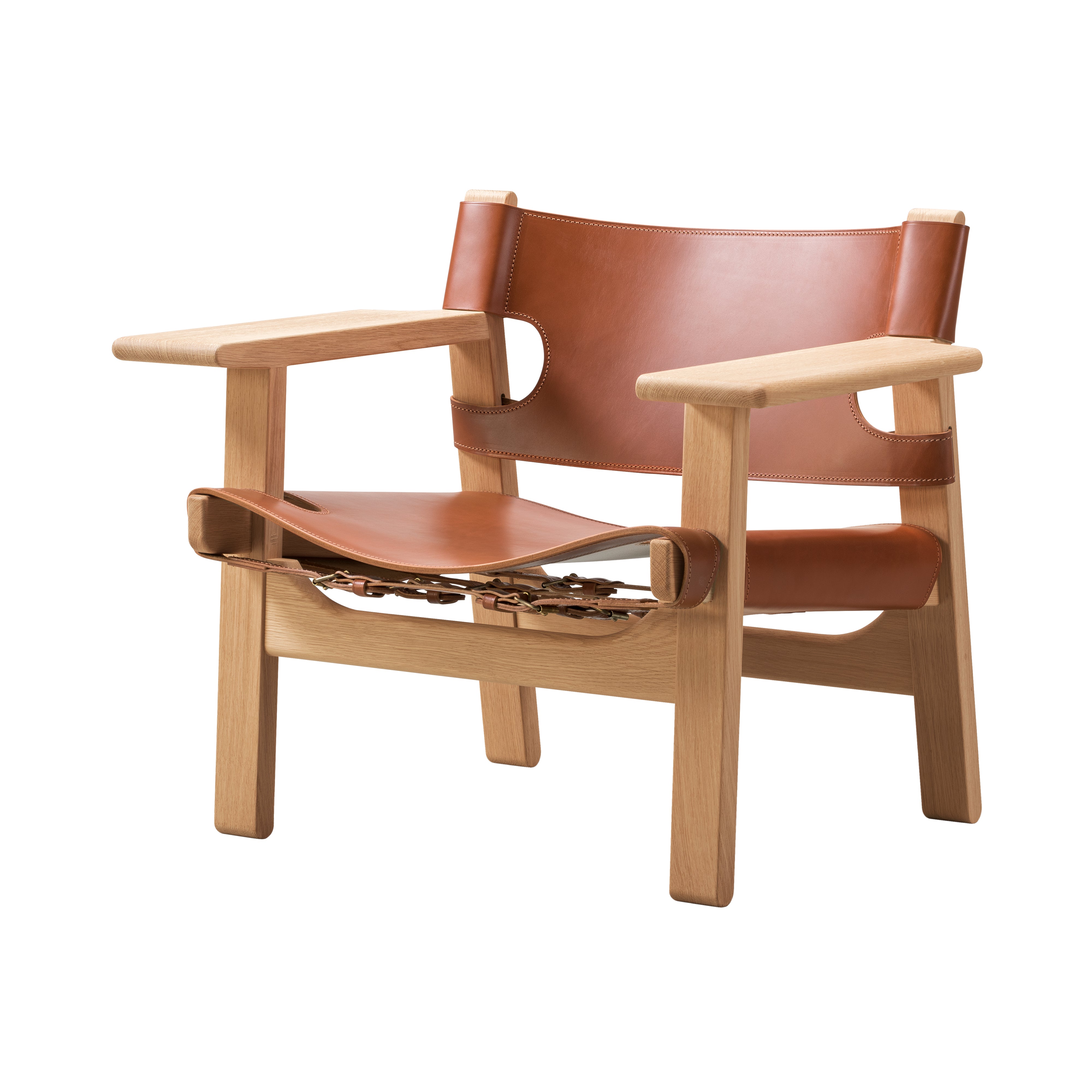 The Spanish Chair: Light Oiled Oak + Cognac