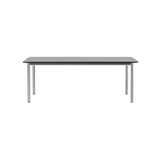 Plan Extendable Table: Black + Brushed Steel