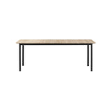 Plan Extendable Table: Light Oiled Oak + Black