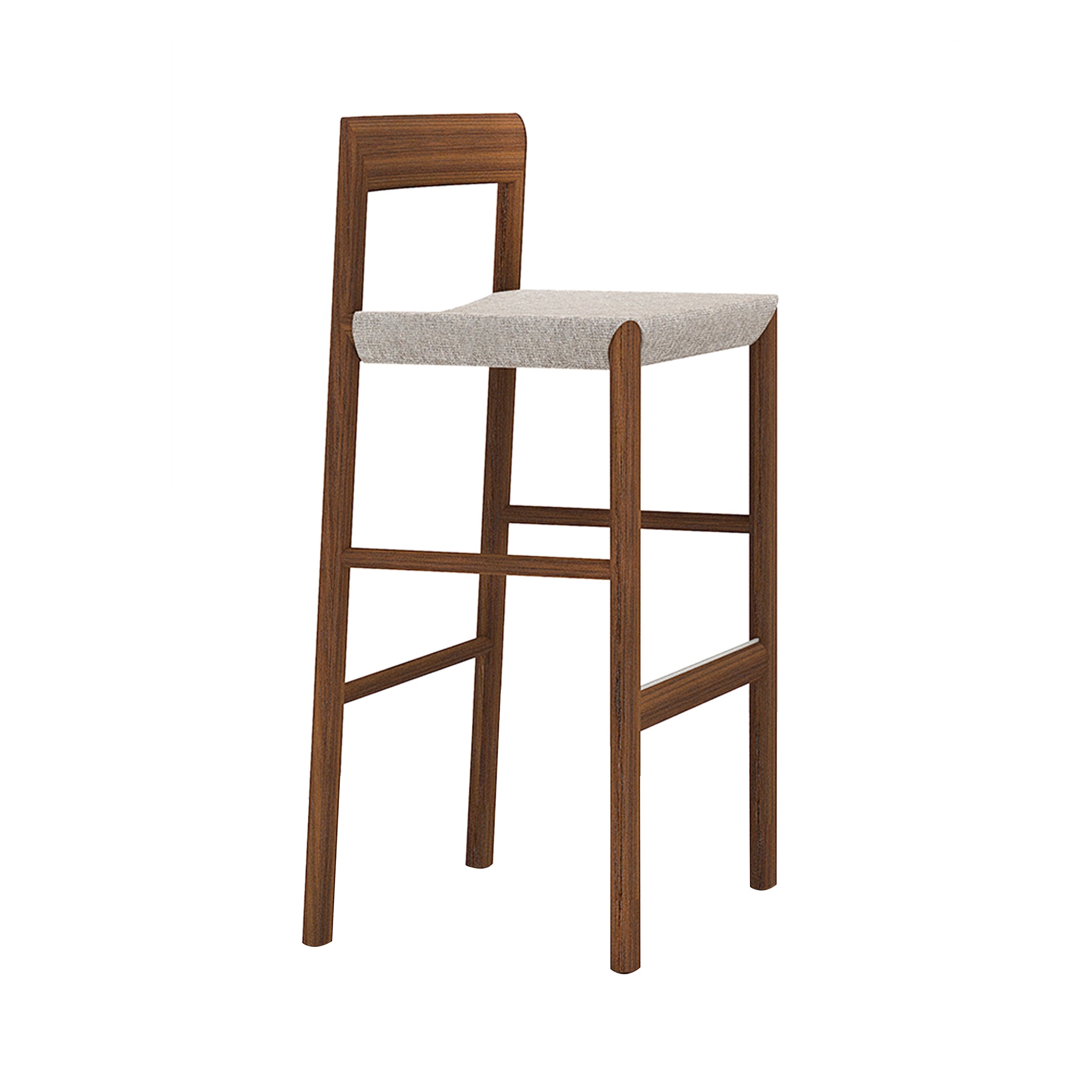 Stax Bar + Counter Stool: Bar + Walnut