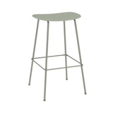 Fiber Bar + Counter Stool: Tube Base + Bar + Dusty Green + Dusty Green