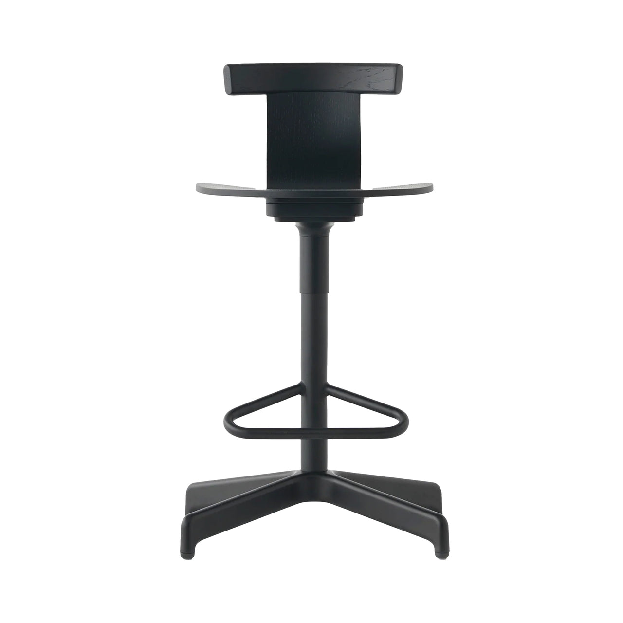 Jiro Bar + Counter Stool: Bar + Black Oak