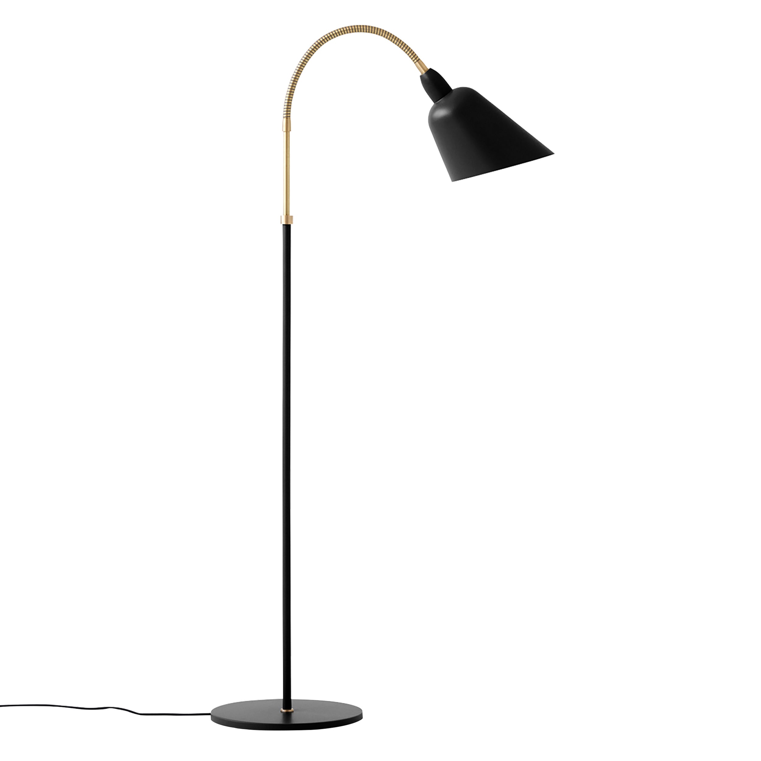 Bellevue Floor Lamp AJ7: Black + Brass