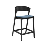 Cover Counter Stool: Upholstered + Black + Without Foot Protect