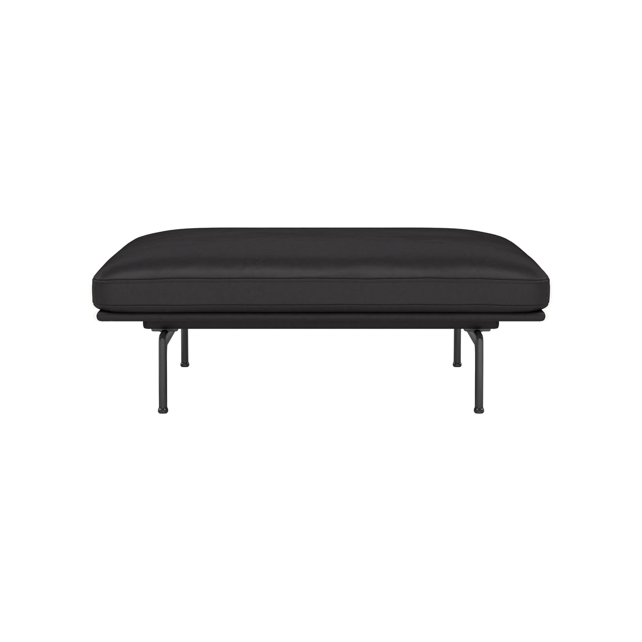 Outline Pouf: Black