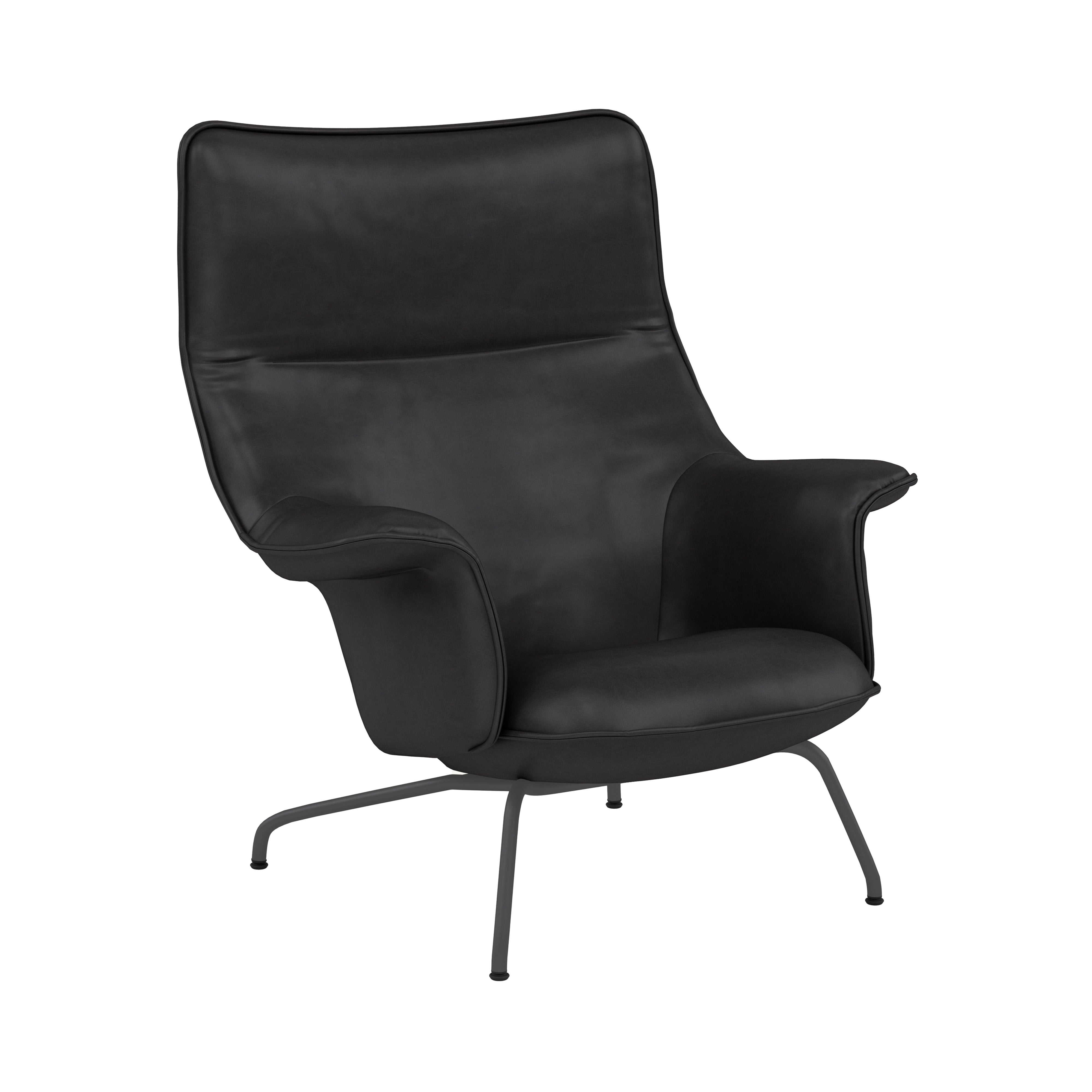 Doze Lounge Chair: Anthracite Black