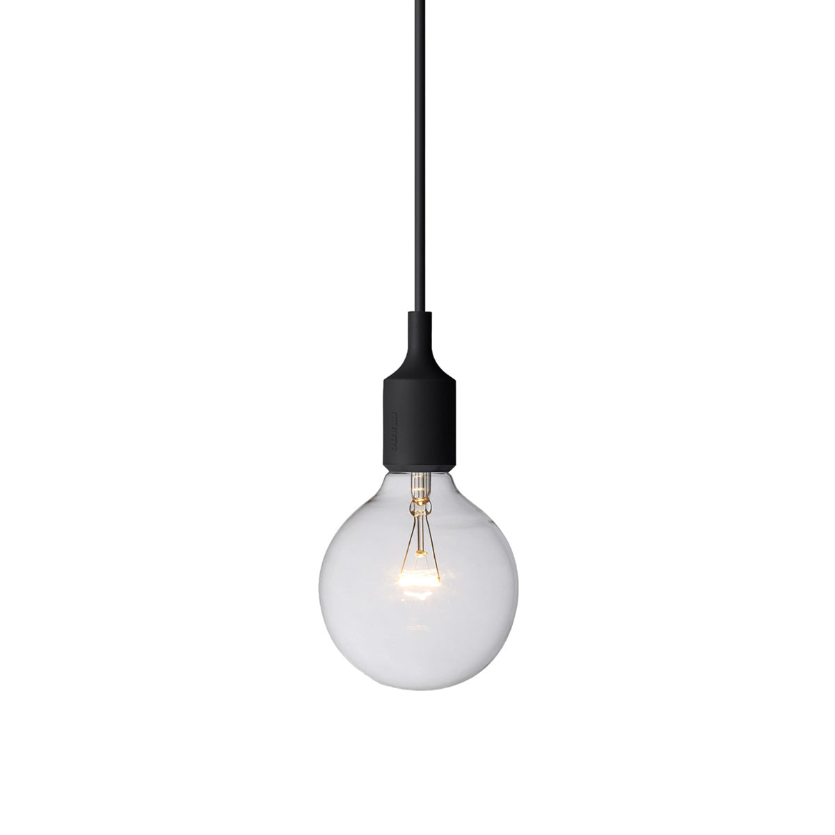 E27 Pendant Lamp: Black