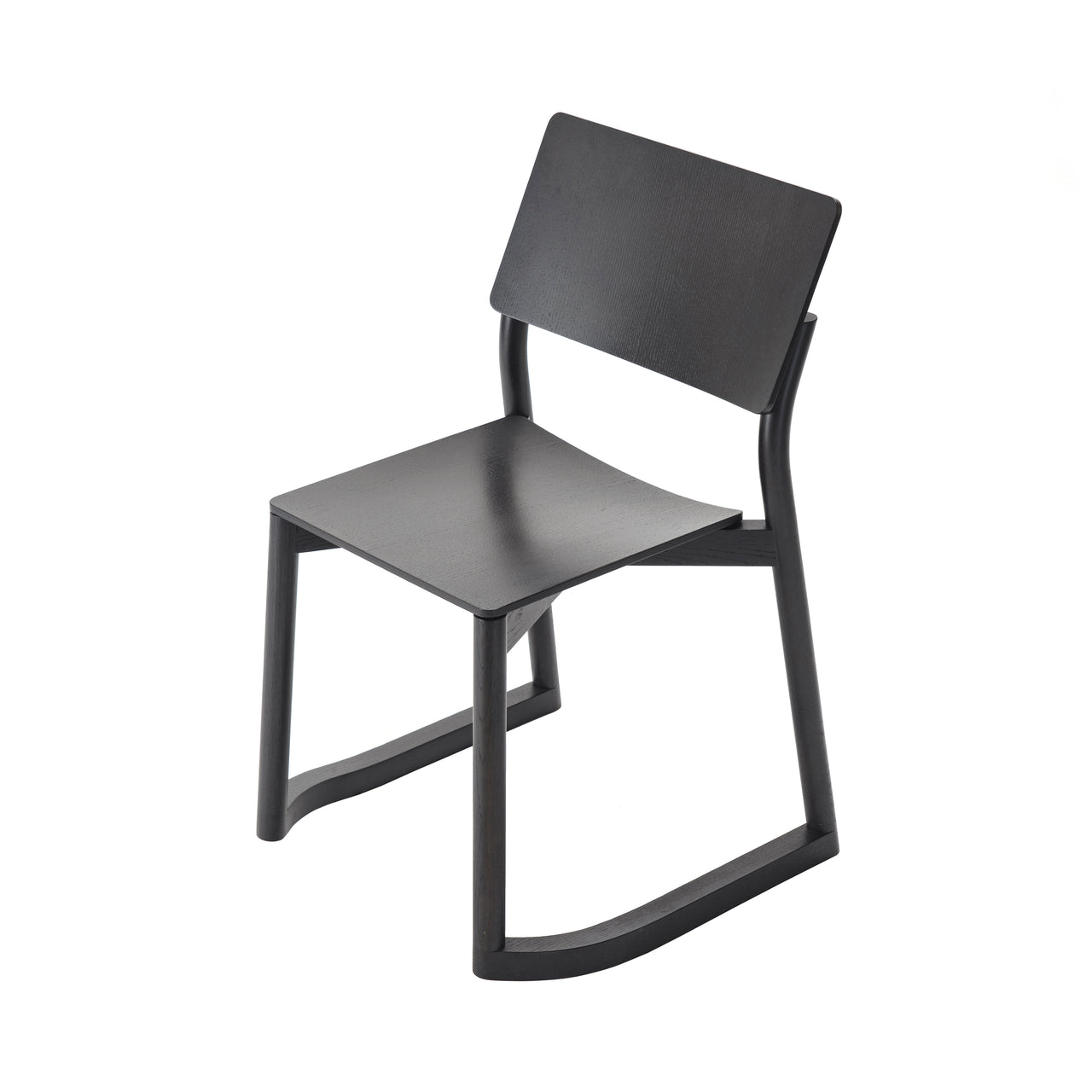 Panorama Chair With Runners: Black Oak