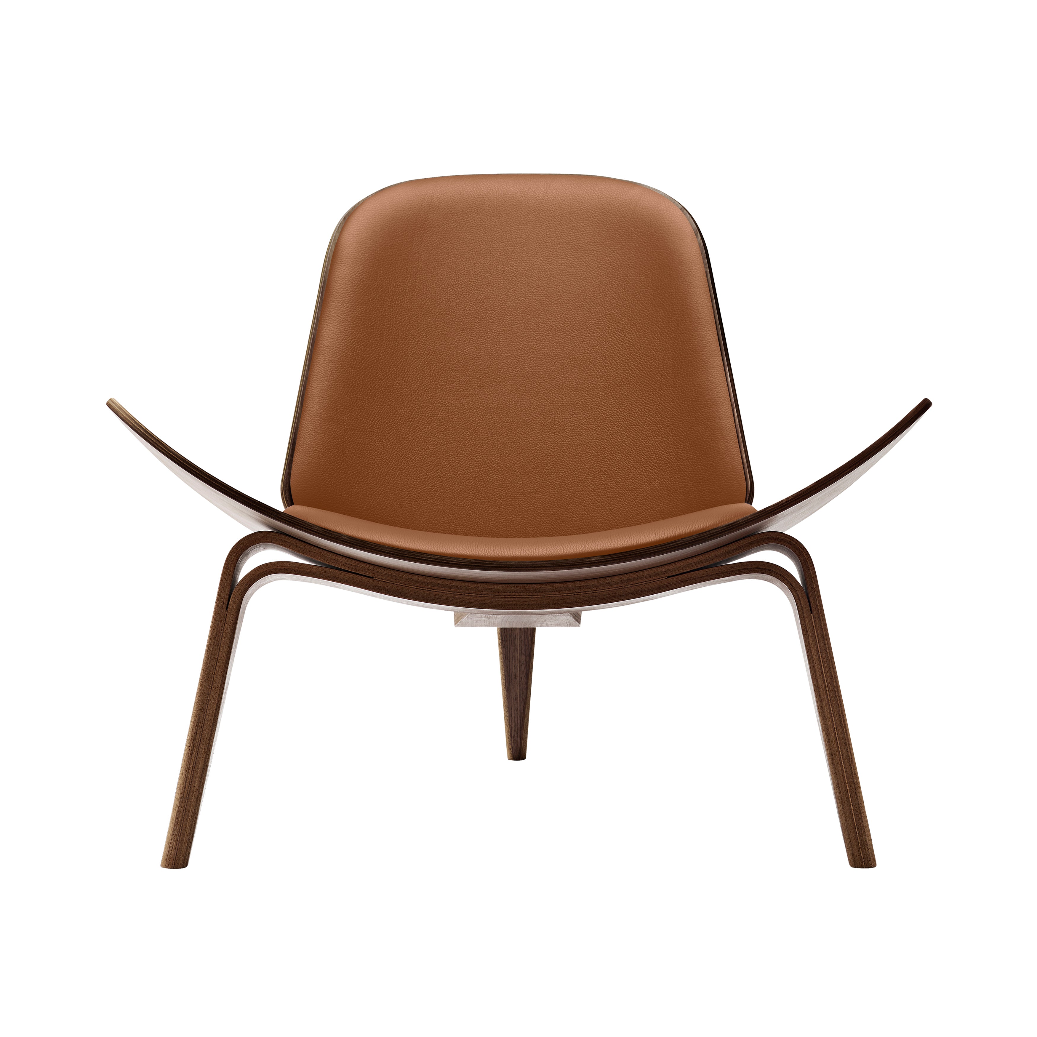 CH07 Shell Lounge Chair: Walnut + Oiled Walnut