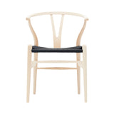 CH24 Wishbone Chair: Black + Soaped Ash