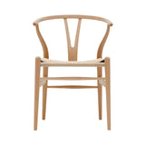 CH24 Wishbone Chair: Natural + Lacquered Beech