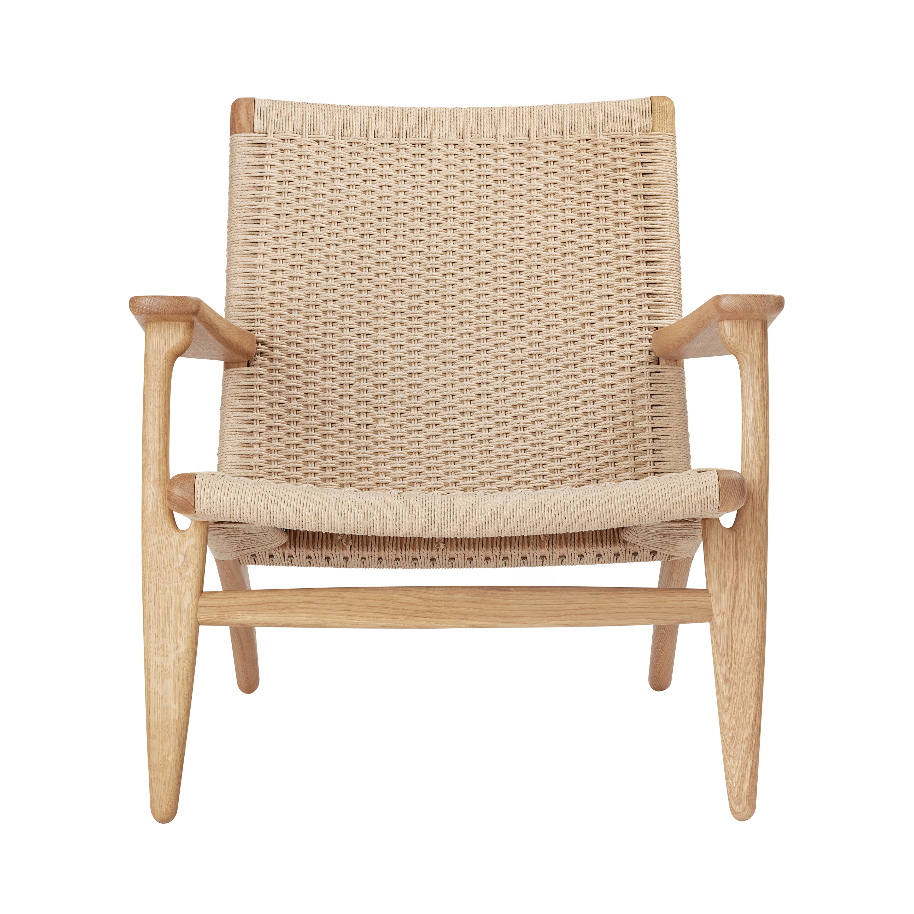 CH25 Lounge Chair: Natural + Oiled Oak