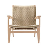 CH25 Lounge Chair: Natural + White Oiled Oak