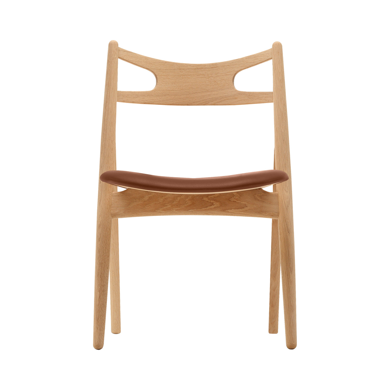 CH29P Sawbuck Chair: Oak + Oiled Oak