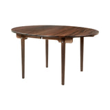 CH337 Dining Table: Oiled Walnut + Without Leaf