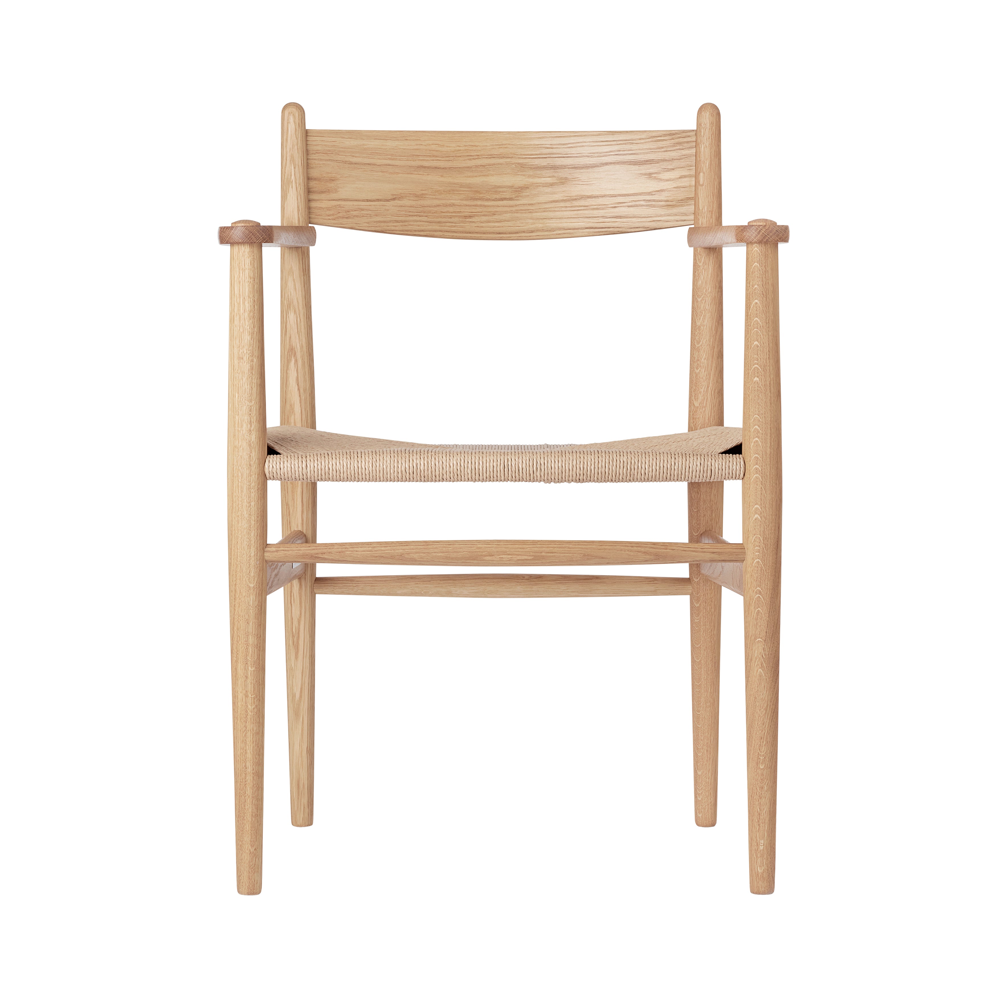 CH37 Dining Chair: Natural + Oiled Oak