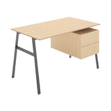 Homework 1 Desk: Double Drawer Right + Gun Metal + Oak + White Oak