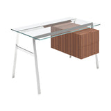 Homework 1 Desk: Double Drawer Right with Glass Top