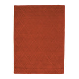 Classic Minimum Cut Out Pattern Rug: Medium + Coral