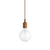 E27 Pendant Lamp: Clay Brown