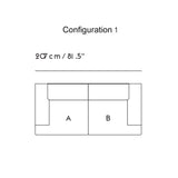 Connect Soft Modular Sofa: 2 Seater