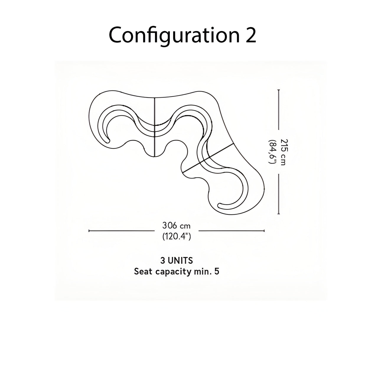 Cloverleaf Sofa: Configuration 2