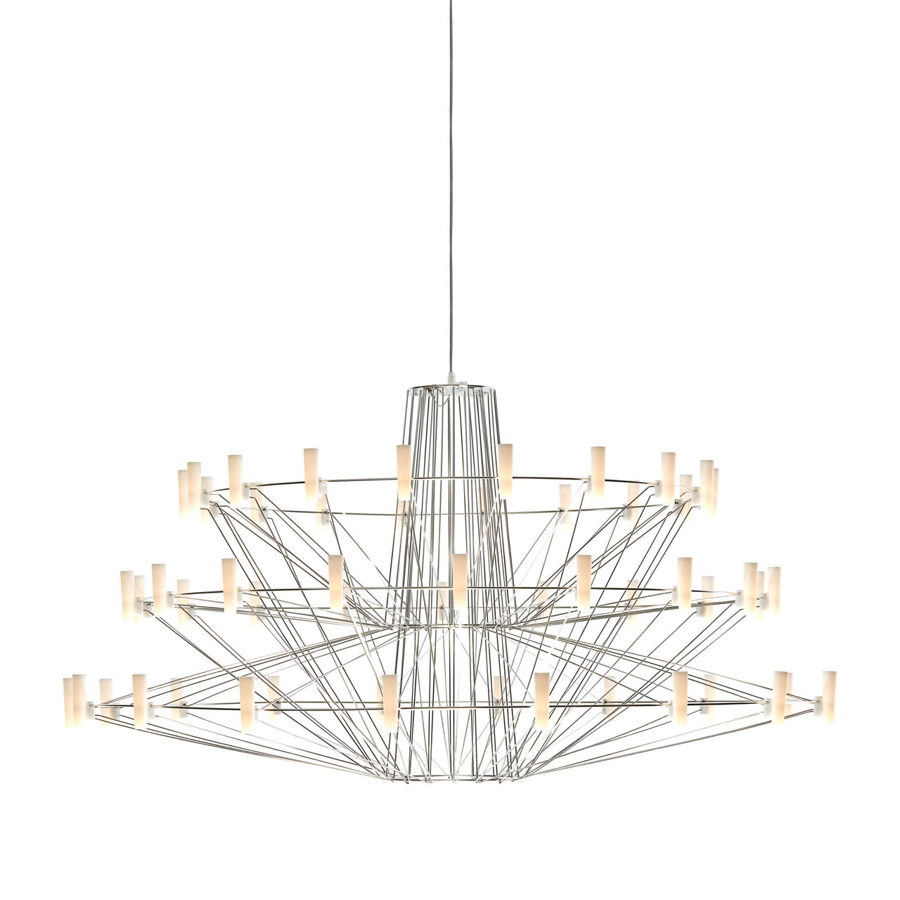 Coppélia Suspension Lamp: Stainless Steel