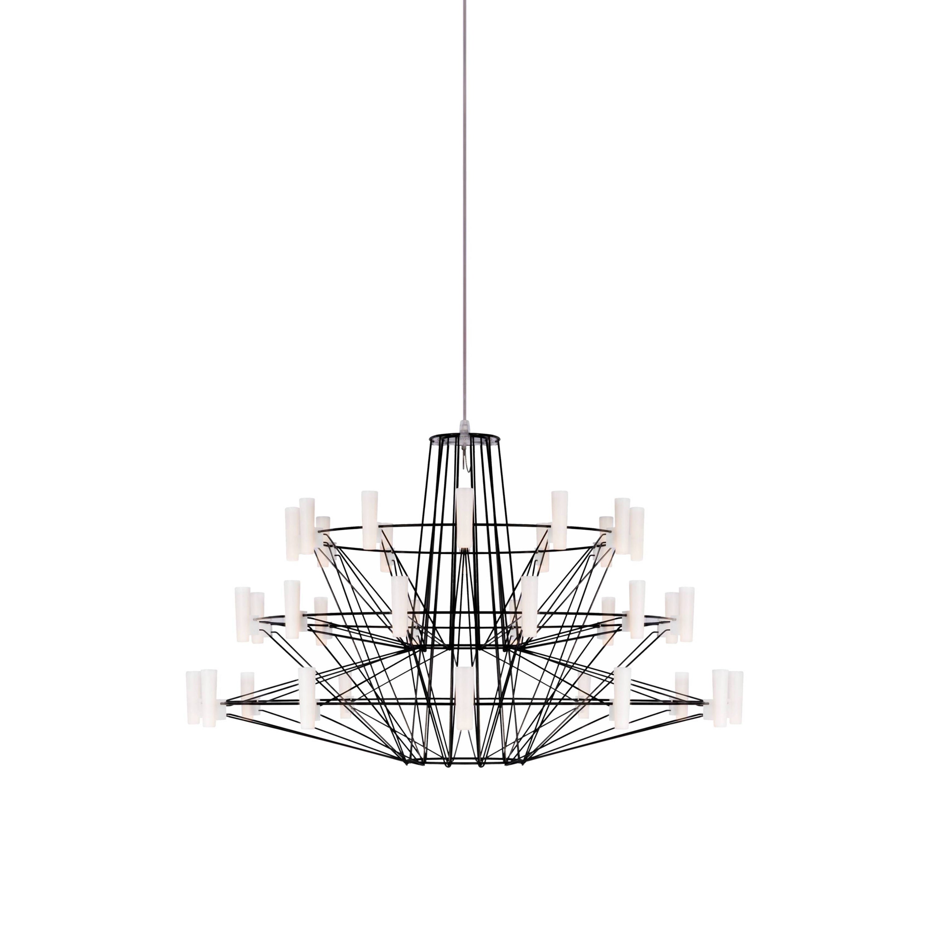 Coppélia Suspension Lamp: Small + Black Satin