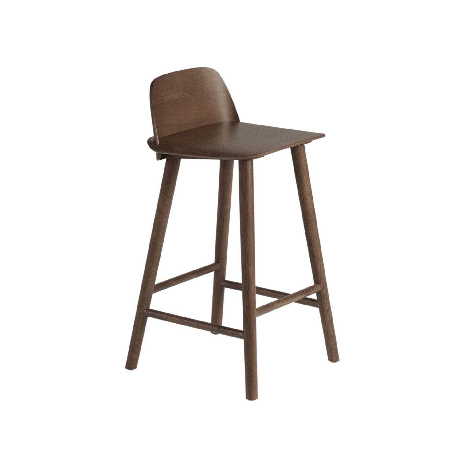 Nerd Bar + Counter Stool: Counter + Stained Dark Brown