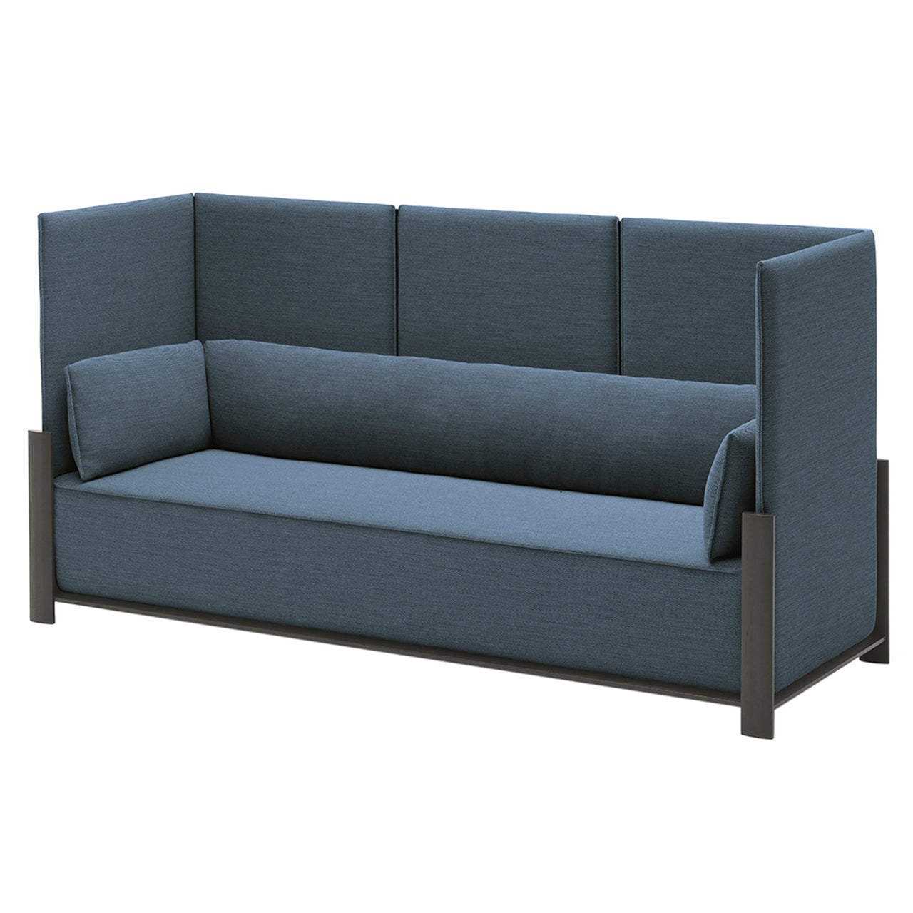 Fence 3 Seater Sofa: Black Oak