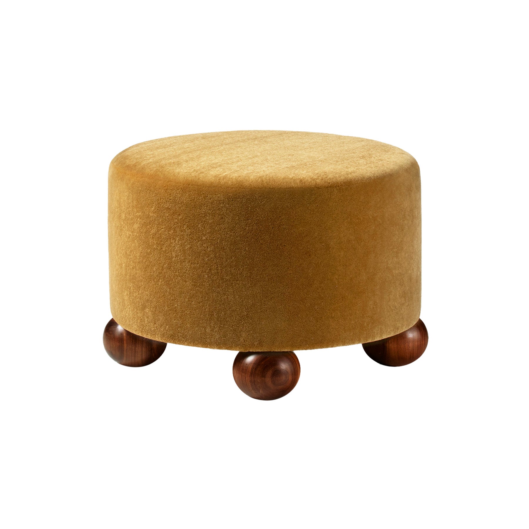 Luupo Ottoman: Low + Walnut