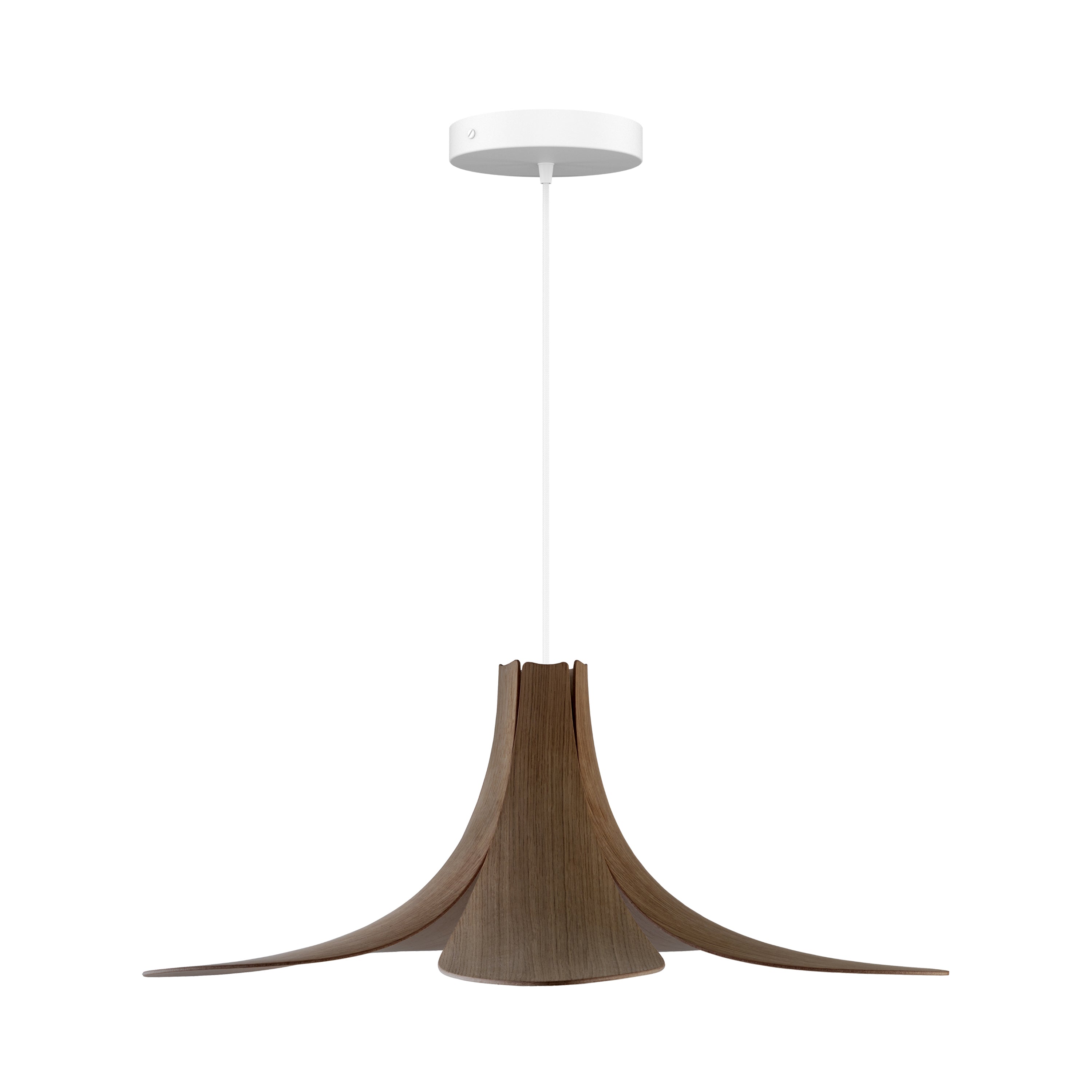 Jazz Pendant: Dark Oak + White + Canopy