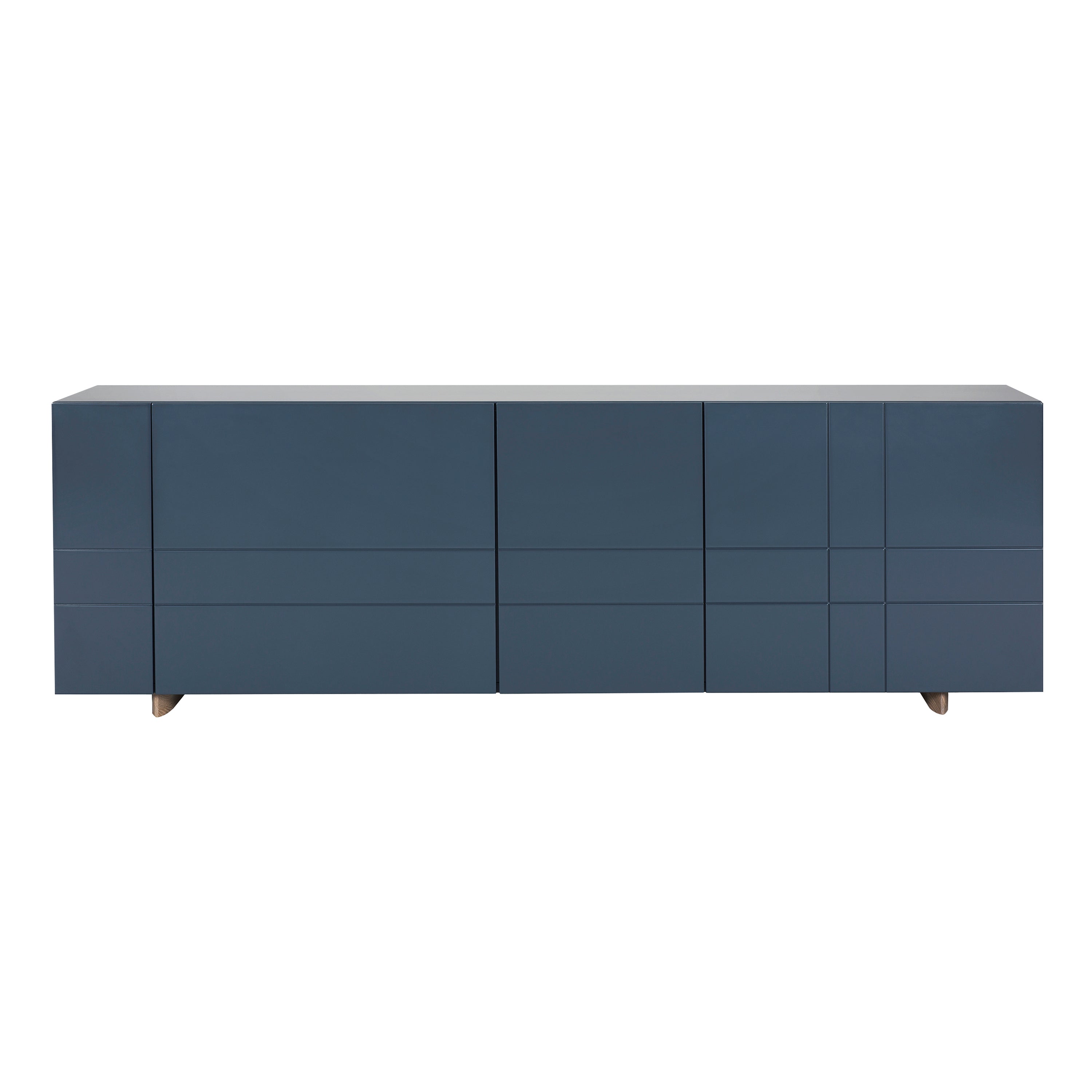 Kilt Sideboard 180: Deep Blue + Dark Smoked Oak