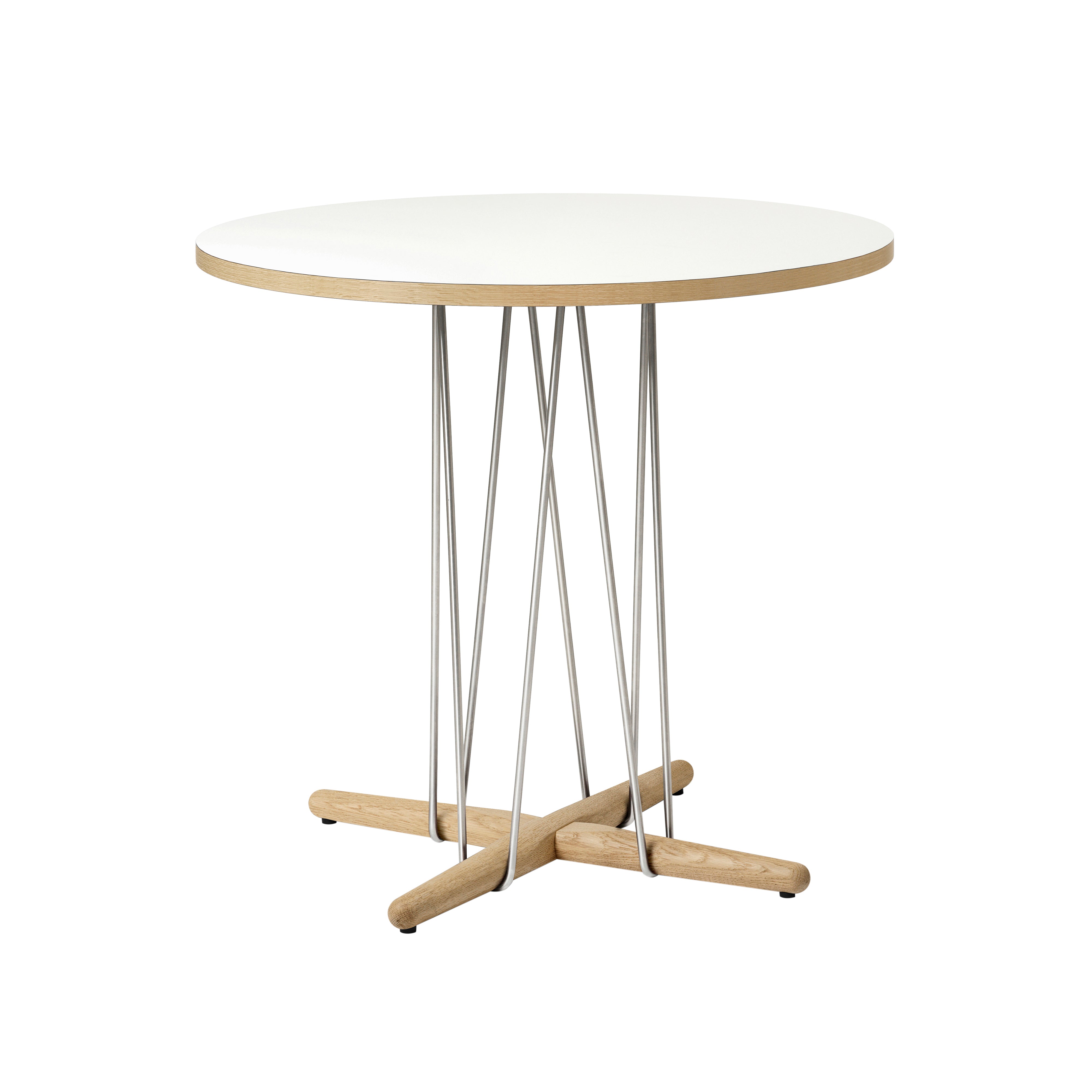 E020 Embrace Table: Stainless Steel + Small - 31.3