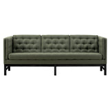 EJ315 Sofa: 3 Seater + Lacquered Black