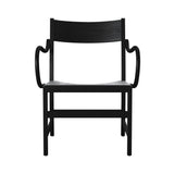 Waiter XL Easy Chair: Black Stained Beech